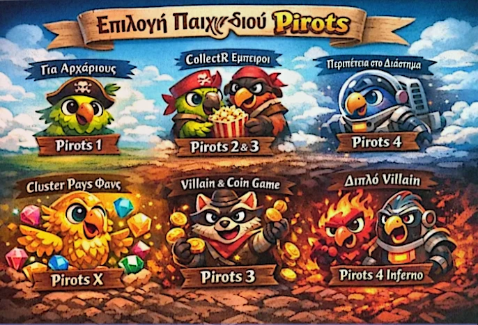 Οδηγός επιλογής έκδοσης Pirots ανά προφίλ παίκτη και επίπεδο εμπειρίας