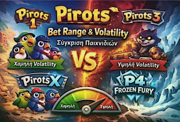 Σύγκριση μεταβλητότητας και ρυθμού επιτυχιών ανάμεσα στις εκδόσεις της σειράς Pirots