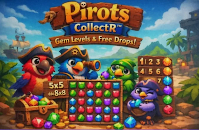 Βασικά τεχνικά στοιχεία του Pirots με RTP 94 τοις εκατό, max win 10000x και bonus trigger Free Drops