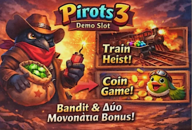 Ο Bandit Escape στο Pirots 3 demo ως ανεξάρτητος ανταγωνιστικός χαρακτήρας που κινείται στο πλέγμα