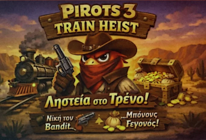 Το feature Train Heist στο Pirots 3 demo με backdrop θέσεις και extra feature symbols